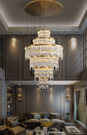 Modern Endearing Lustrous Crystal Opulent Chandelier / Lixra