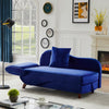 Contemporary Design Modern Look Velvet Fabric Chaise Lounge / Lixra