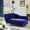 Contemporary Design Modern Look Velvet Fabric Chaise Lounge / Lixra