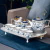Gorgeous Blue-White Ceramic Coffee Set / Lixra