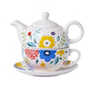 Opulant Flower Printed Design Tea-Pot Set / Lixra