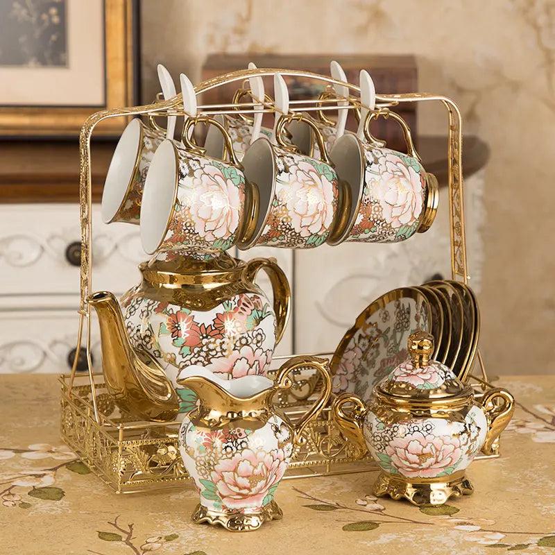 Creatively Design Magnificient Porcelain Tea-Pot Set / Lixra