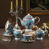 Exquisite Ceramic Blue Coffee Set / Lixra
