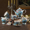 Exquisite Ceramic Blue Coffee Set / Lixra