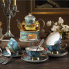 Extravagant Ceramic Blue Tea Set / Lixra