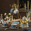 Extravagant Ceramic Blue Tea Set / Lixra