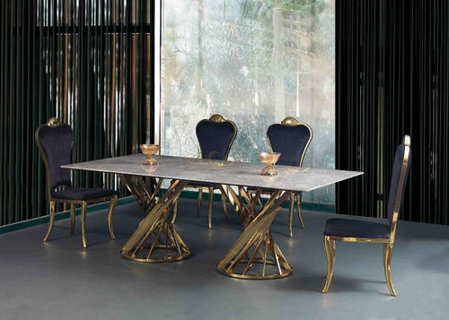 Artistic design Gleamy & Luxurious Marble-Top Dining Table - Lixra