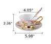 15 Piece Pink Ceramic Coffee Set / Lixra