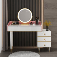 Nordic Style Glossy Marble-Top Dresser / Lixra