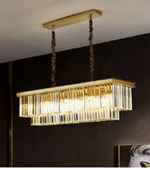 Luxury Rectangle Crystal Pendant Light / Lixra