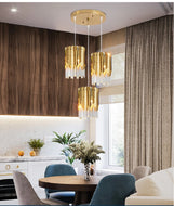 Modern Luxury Gold Crystal Pendant Light - Lixra