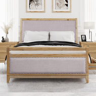 Modern Elementary Design Wooden Bed With Storage - Lixra