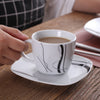 Black Leaf Design Porcelain Endearing Dinnerware Set - Lixra