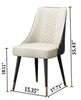 Splendid Look Light Luxury Wooden Finish Leather Dining Chairs - Lixra