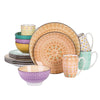 Western Style Multicolor Ornate Appealing Dinnerware Set - Lixra