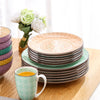 Western Style Multicolor Ornate Appealing Dinnerware Set - Lixra