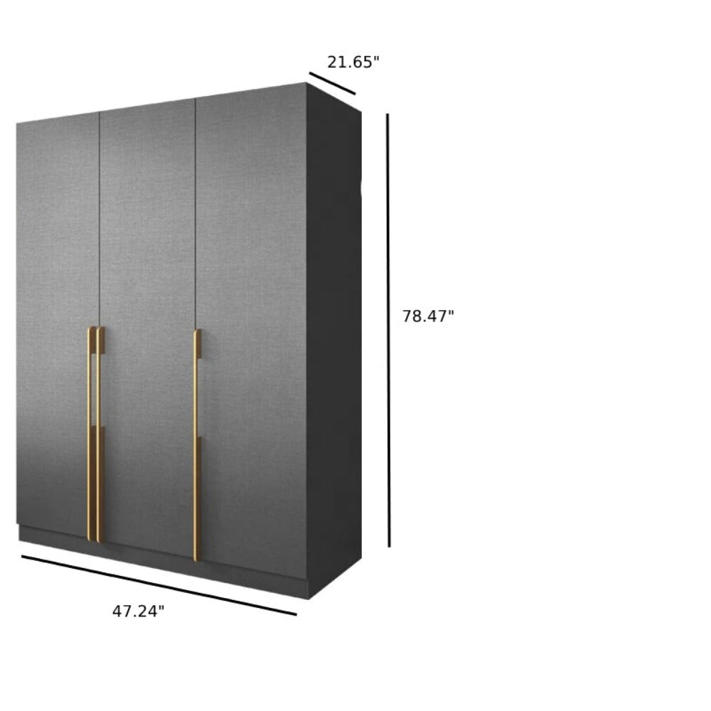 Astounding Design Gleamy Finish Wooden Wardrobe / Lixra 