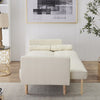 Mid-Century Convertible Tufted Fabric Sofa / Lixra