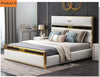 Italian Light Luxurious Leather Upholstered Bed / Lixra