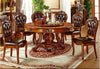 Antique-Design Magnificent Wooden Dining Table Set With Lazy Susan / Lixra