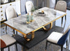 Classic Contemporary Designed Luxurious Marble Top Dining Table Set - Lixra