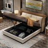 Contemporary Classic Luxurious Upholstered Leather Bed - Lixra