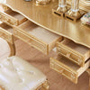 European Style Luxurious Wooden Dresser With Stool / Lixra