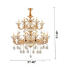 European Style Classic Luxurious Look Dazzling Crystal Chandelier - Lixra