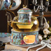 Extravagant Ceramic Blue Tea Set / Lixra