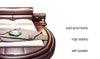 Italian Flair Modern Designed Leather Round Bed / Lixra