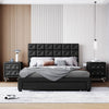 Modern Lavish Design Splendacious Leather Bedroom Set / Lixra