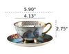 Extravagant Ceramic Blue Tea Set / Lixra