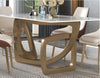 Fine Finish Rectangular Shaped Marble Top Dining Table Set - Lixra