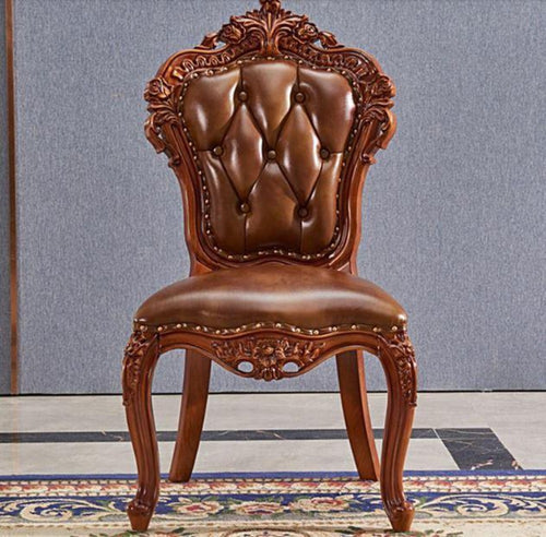 Supreme Comfort Light Luxury Leather Dining Chairs - Lixra