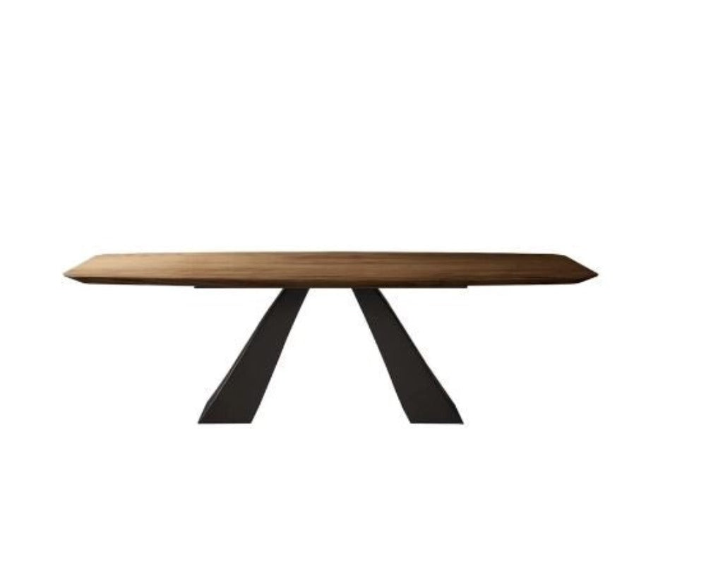 Nordic Style Rectangular Shaped Fine Finish Wooden Dining Table - Lixra
