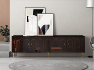 Glass Finish Wooden TV Stand / Lixra