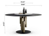 Light Luxury Modern Minimalistic Designed Marble Top Dining Table - Lixra