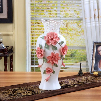 White Modern Flower Vase Home Decor With Clean Inventive / Lixra