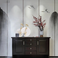 Modern Design Fengshui Style Bamboo Leaf Showpiece / Lixra