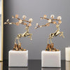 Modern Endearing Gold Finish Figurine Showpiece / Lixra