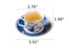 Gorgeous Blue-White Ceramic Coffee Set / Lixra