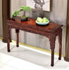Iconic Look Wooden Crafted Entrance Attraction Accent Table - Lixra