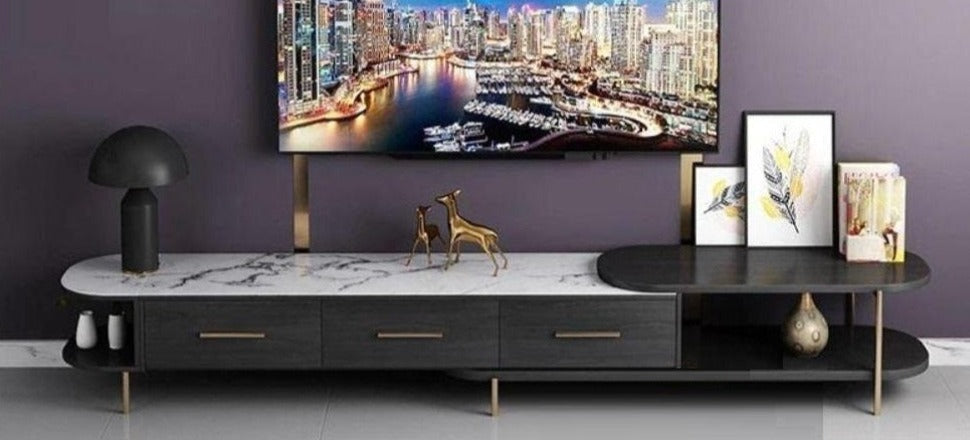 Captivating Indoor Style Space Saving Wooden TV Stand - Lixra