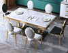 Ravishing Luxurious Modern Style Marble Top Dining Set - Lixra