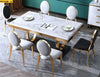 Ravishing Luxurious Modern Style Marble Top Dining Set - Lixra