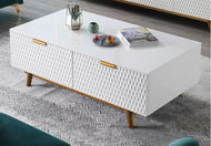 Modern White Wooden Coffee Table / Lixra