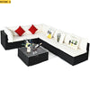 L-Shaped Modern Designed Outdoor Sectional Sofa Set - Lixra