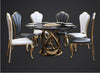 Innovative European-Style Planned Marble-Top Dining Table Set / Lixra