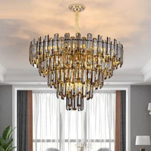 Dazzling Luxurious Multilayer Round Pendant Chandelier - Lixra