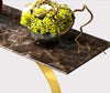 Light Luxury Metallic Finish Marble Top Accent Table - Lixra